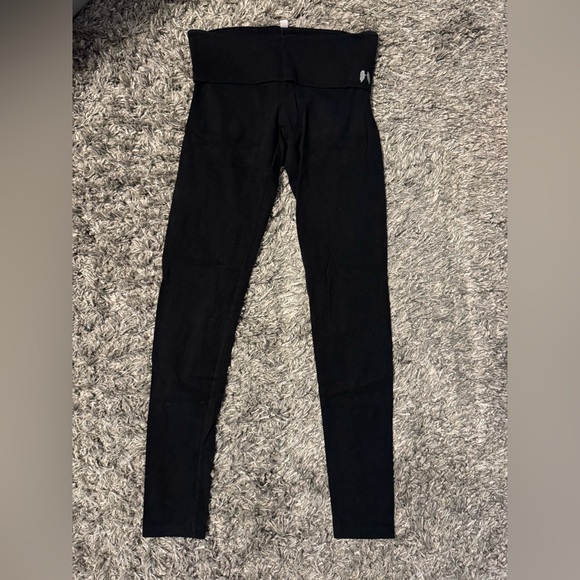 Victoria’s Secret medium fold over leggings black - Picture 1 of 4